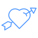 Cupid Arrow Heart icon