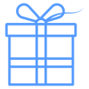 Curly Ribbon Gift Box icon