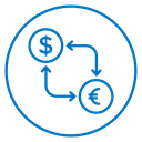 Currency exchange icon