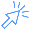 Cursor Click Motion Color Outline icon