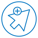 Cursor plus icon