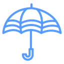 Curved Handle Umbrella icon