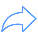 Curved Share Arrow icon