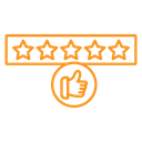 Customer product rating (2) icon