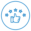 Customer satisfaction icon