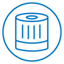 Cylindrical Air Filter Cartridge icon