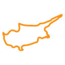 Cyprus map icon