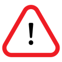 Danger sign icon