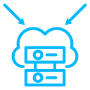 Data Aggregation Cloud Servers icon
