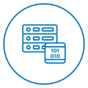 Data Server Rack Color Outline icon