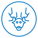 Deer rudolph icon