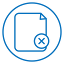 Delete document 2 icon