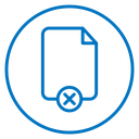 Delete document 2 icon