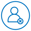Delete user 2 icon