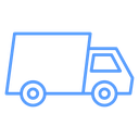 Delivery Cargo Van Color Outline icon