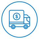 Delivery cost icon