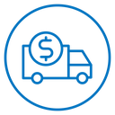 Delivery cost icon