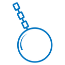 Demolition ball icon