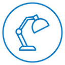 Desk lamp icon