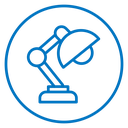 Desk lamp icon