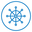 Dharmachakra Color Outline icon