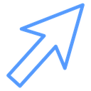 Diagonal Cursor Pointer icon