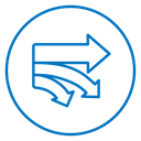 Diagram sankey icon