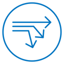 Diagram sankey icon