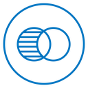 Diagram venn icon