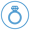 Diamond ring icon