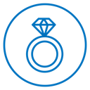 Diamond ring icon