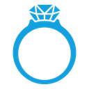 Diamond ring icon