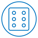 Dice six icon