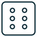 Dice six icon