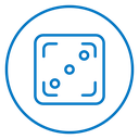 Dice three 3 icon