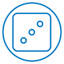 Dice three icon
