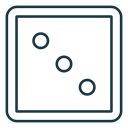 Dice three icon