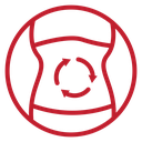 Digestive Health Stomach Arrows icon