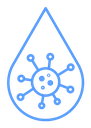 Dirty water drop icon