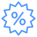 Discount Badge Color Outline icon