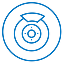 Disk brake icon