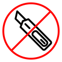 Do not cut icon