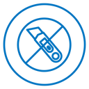 Do not cut icon