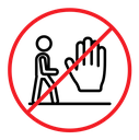 Do not enter sign icon