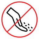 Do not feed the animals sign icon