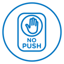 Do not push sign icon