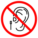 Do not use earphone icon