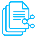 Document Share Color Outline icon