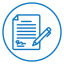 Document signed icon
