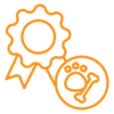 Dog competition icon